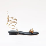 Light Agata Gladiator Cream - Black