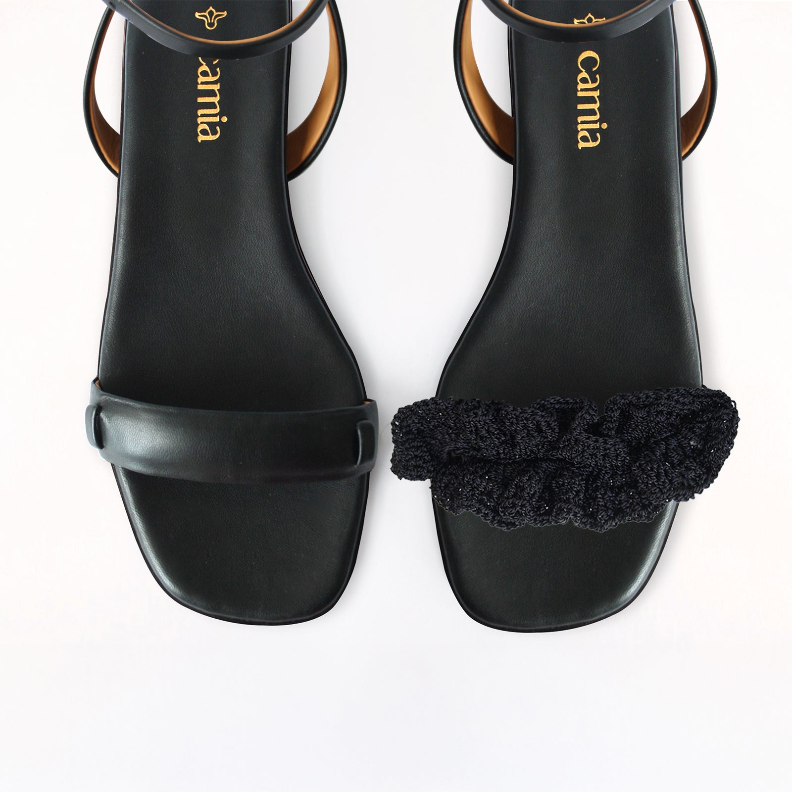 Boho Strap Black Black Front