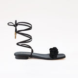 Gladiator Black Long Boho Strap Black Black