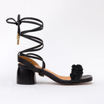 Gladiator Black Long Boho Strap Black Black