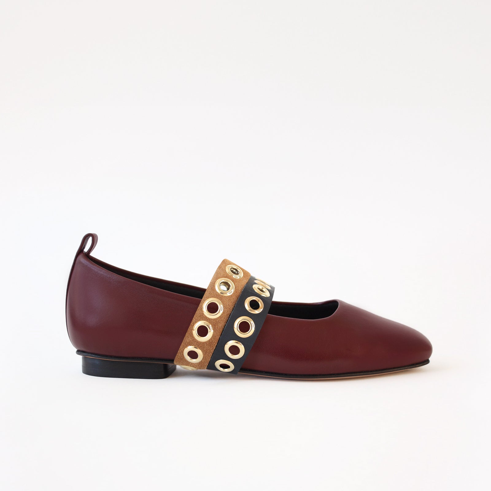 Burgundy - Double Black & Camel