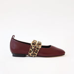 Burgundy - Double Leopard Straps