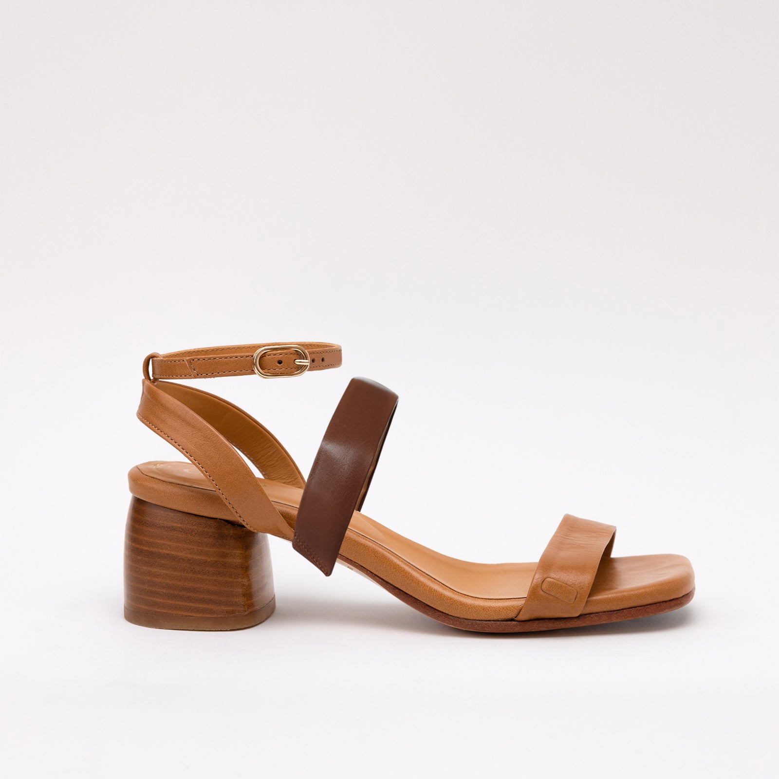 Middle Strap Espresso No Front Camel