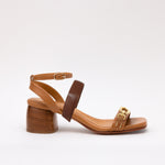 Middle Espresso Catena Strap Camel