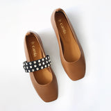Caramel Ballet Swap Studs Black
