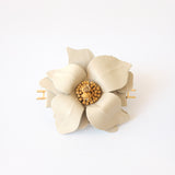 Camel Heeled Swap Sandal Margarita Flower