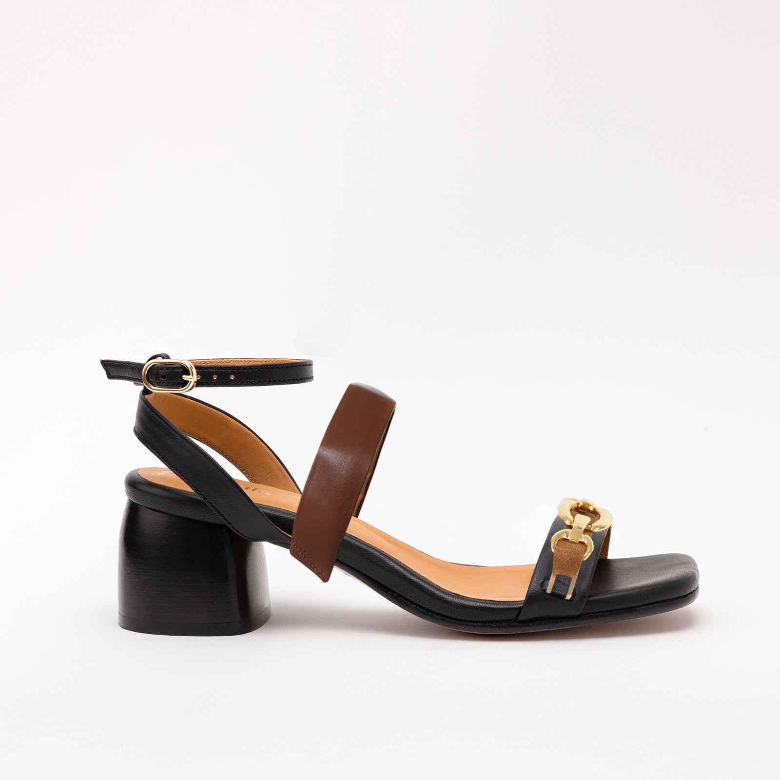 Middle Strap Espresso Catena Strap Black