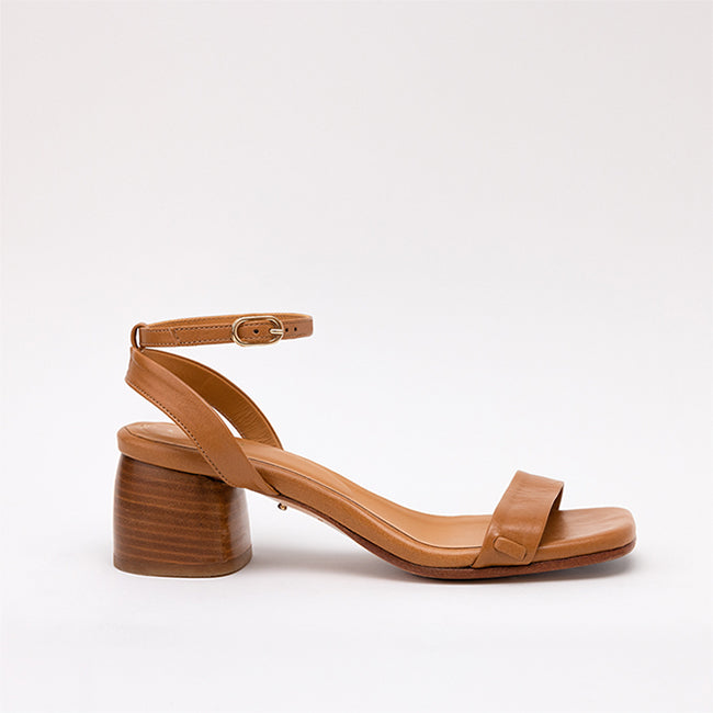 Camel Heeled Sandal