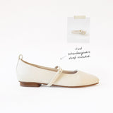 Off White Ballet Flats
