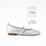 Silver Ballet Flats — Black Gladiator