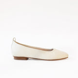 Off White Ballet Flats