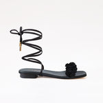 Gladiator Black Long Boho Strap Black Black