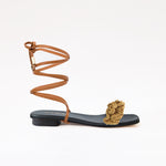 Gladiator Camel Long Boho Strap Sand Black