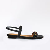 Flat Swap Sandal Black Volcanic Black Horse