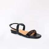 Flat Swap Sandal Black Volcanic Black Horse