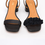 Heeled Swap Sandal Black Black Boho