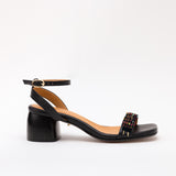 Heeled Swap Sandal Black Volcanic