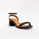 Heeled Swap Sandal Black Volcanic