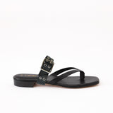 Black Thongs - Black Buckle