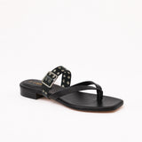 Black Thongs + B.Buckle