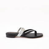 Black Thongs - Double Silver