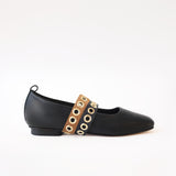 Black - Double Ilhos Black & Yellow
