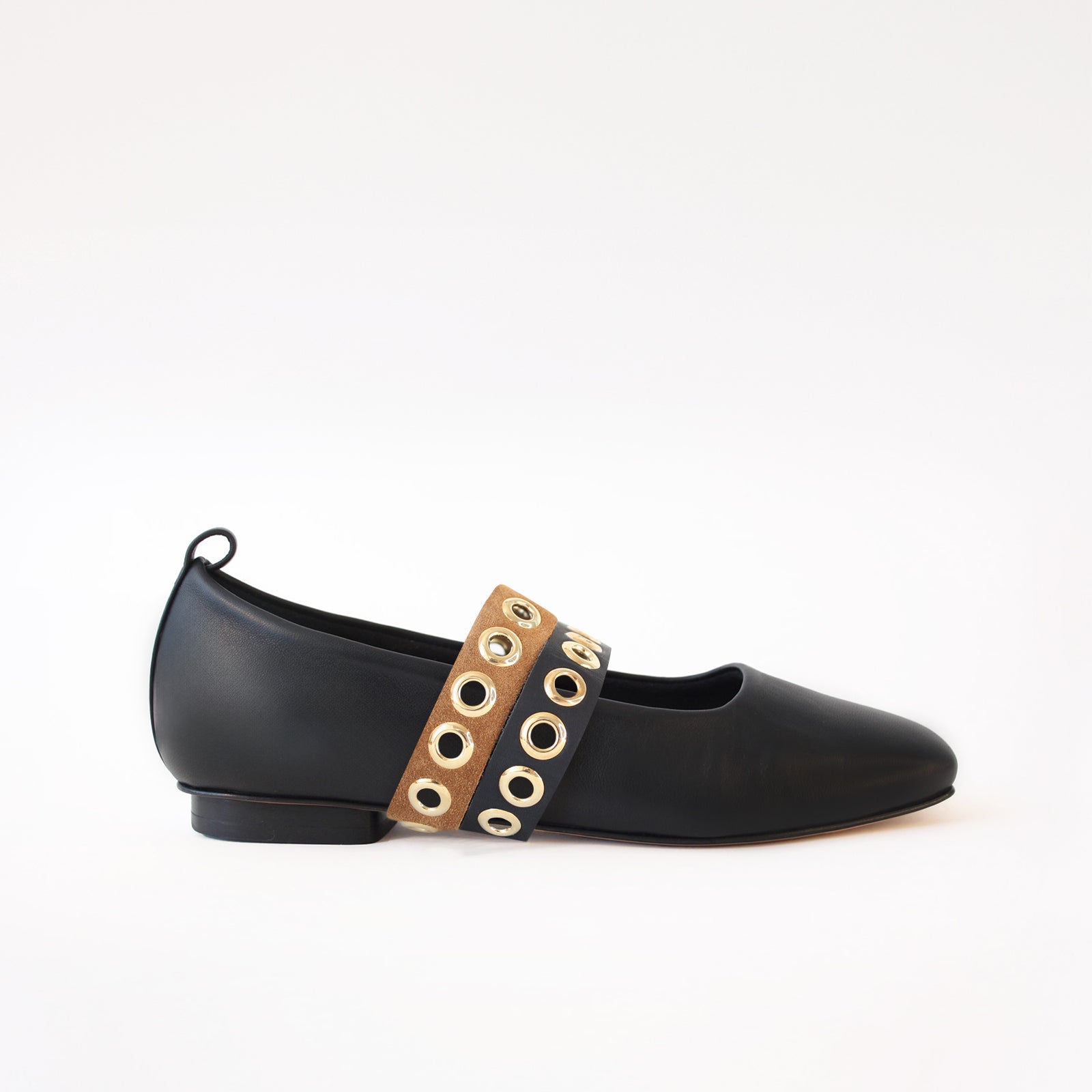 Black - Double Ilhos Black & Yellow