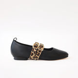 Black - Double Leopard Straps