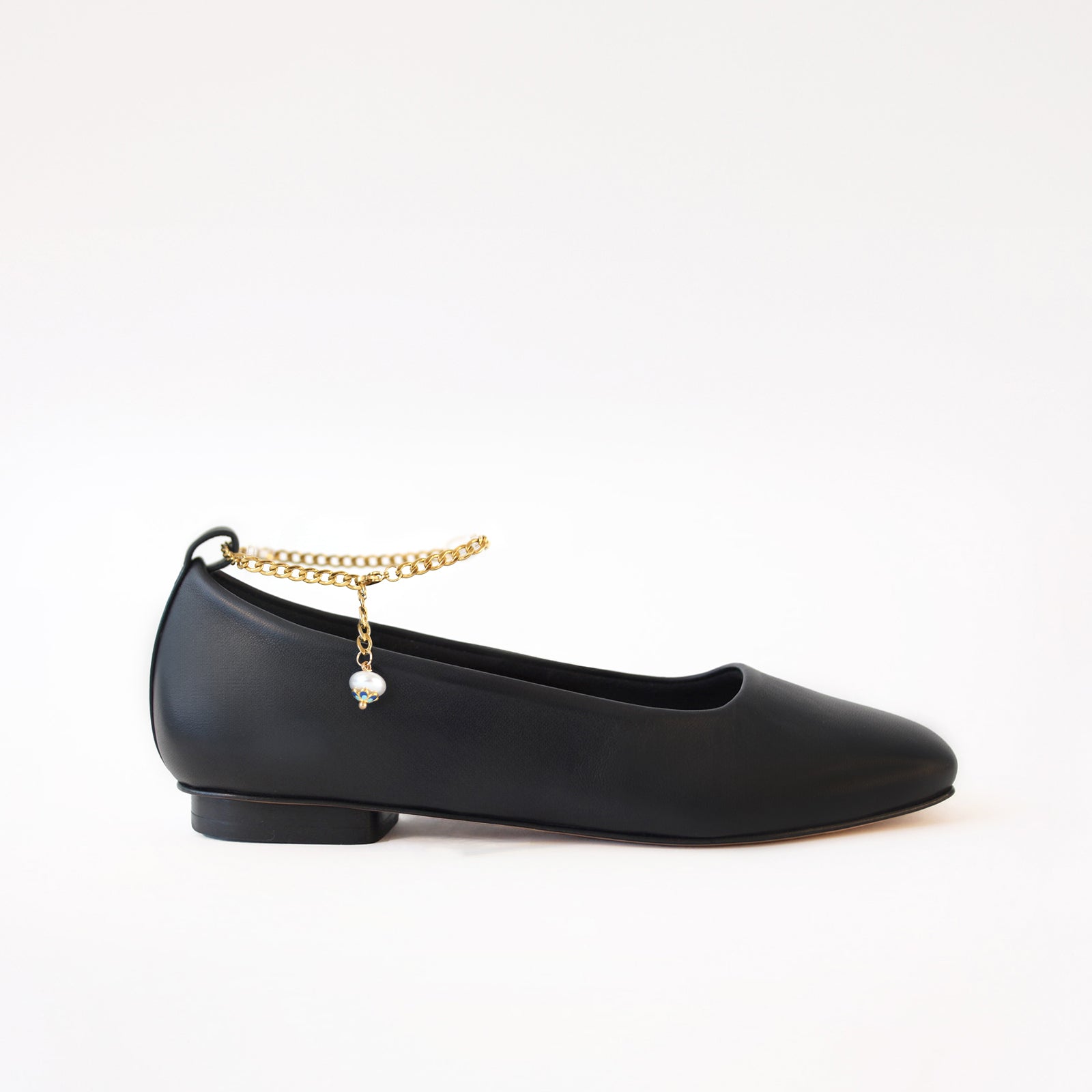 Black - Golden Anklets