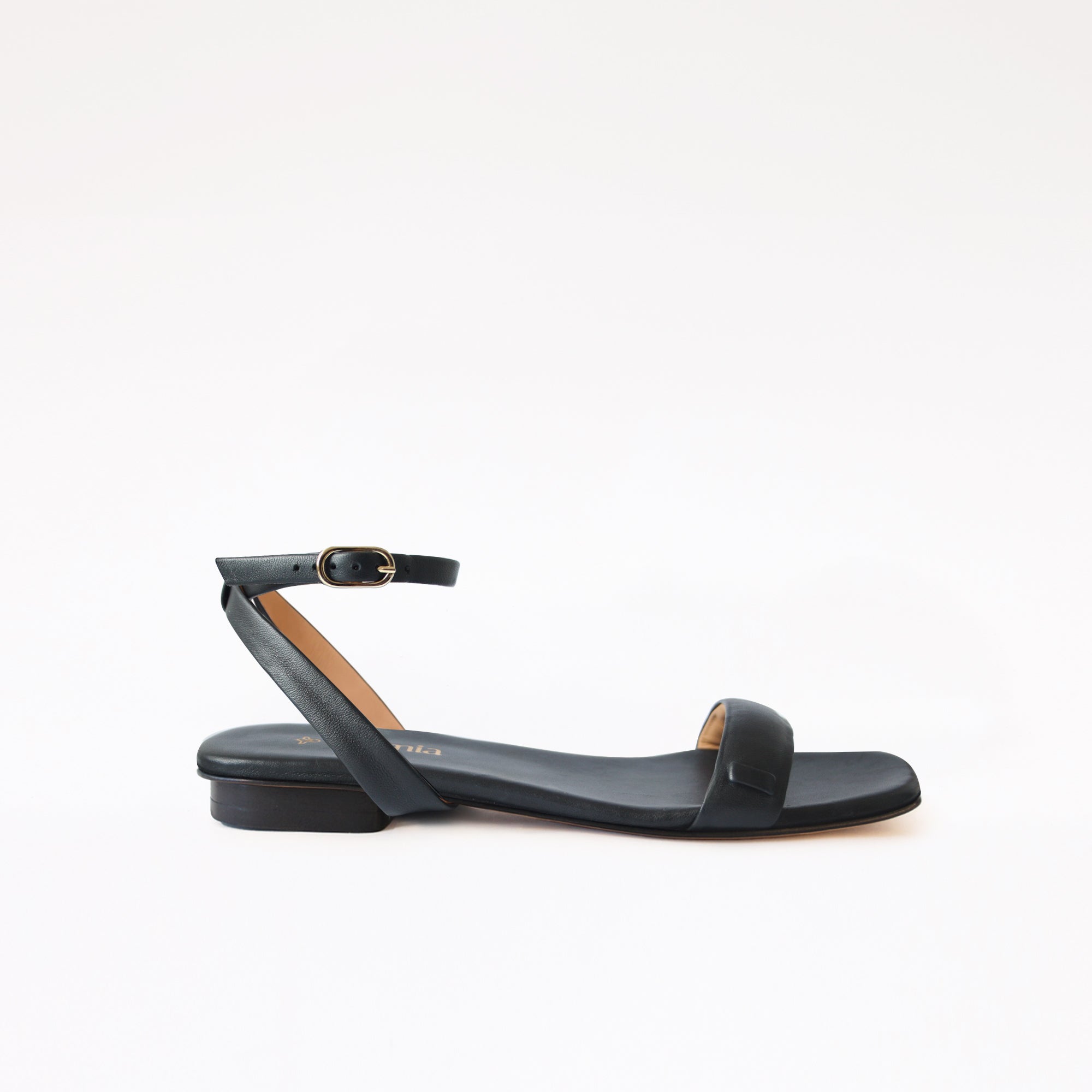 Black Swap Sandal Silver Triple