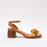 Heeled Swap Sandal Camel Yellow Dalia