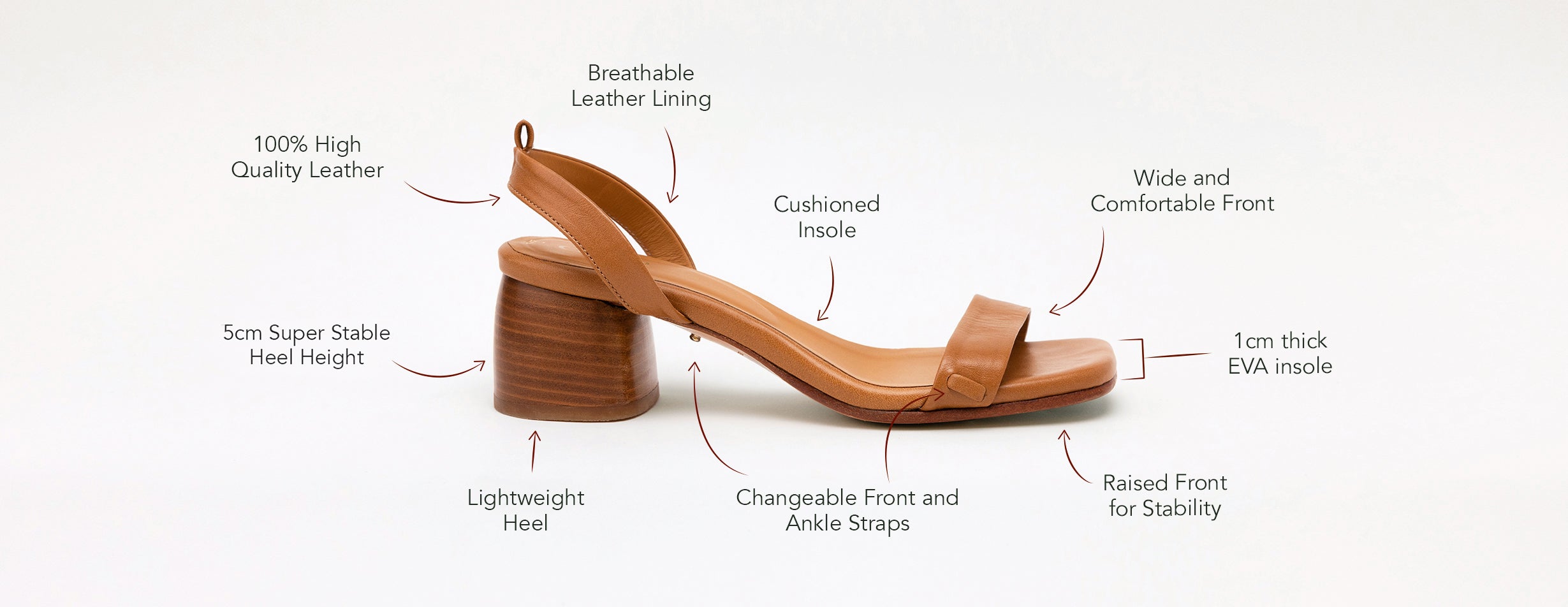 Camia Swap Sandal Qualities - Comfort above all