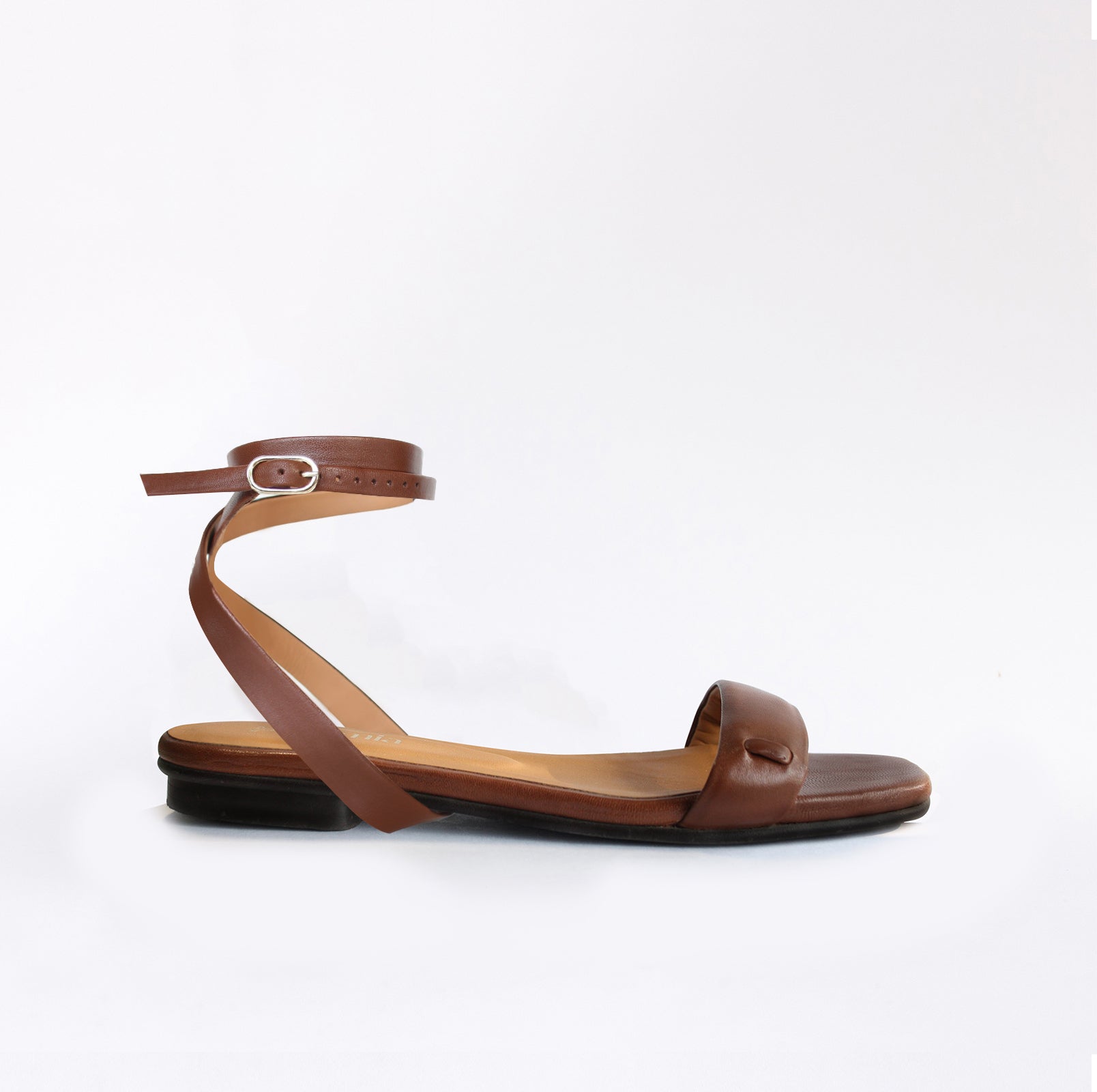 Espresso Flat Swap Sandal Sand Boho with Cushion