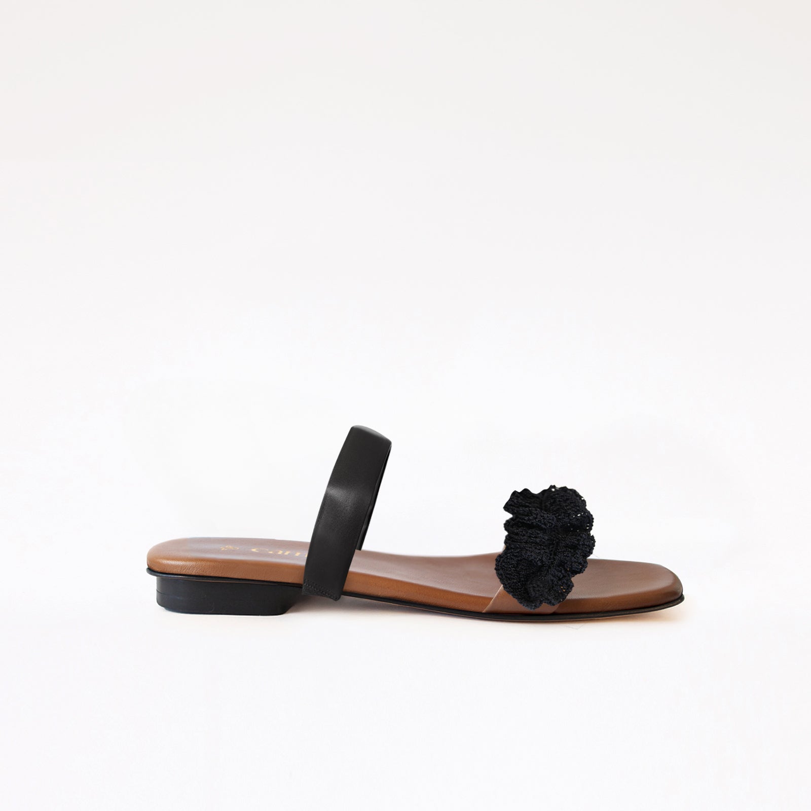 Middle Strap Black Boho Strap Black Camel