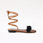 Gladiator Camel Long Boho Strap Black Camel