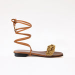 Gladiator Camel Long Boho Strap Sand Camel