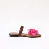 Middle Strap Brown Long Framboise Camel