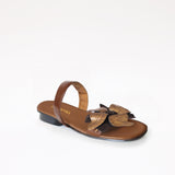 Espresso Swap Sandal Brown Flower with Cushion
