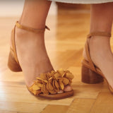 Flower Heel Sandals