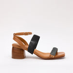 Middle Strap Black Disco Silver Camel