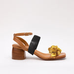 Middle Strap Black Yellow Dalia Camel