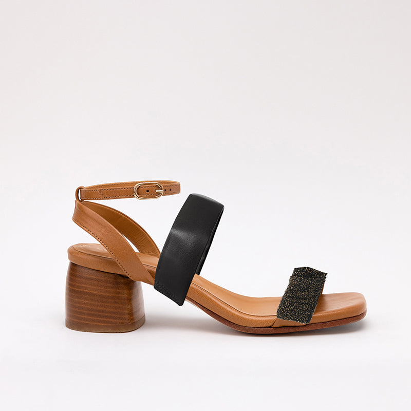 Middle Strap Black Midnight Camel