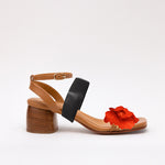 Middle Strap Black Scarlet Camel