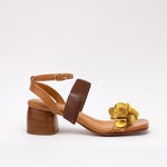 Middle Strap Espresso Yellow Dalia Camel