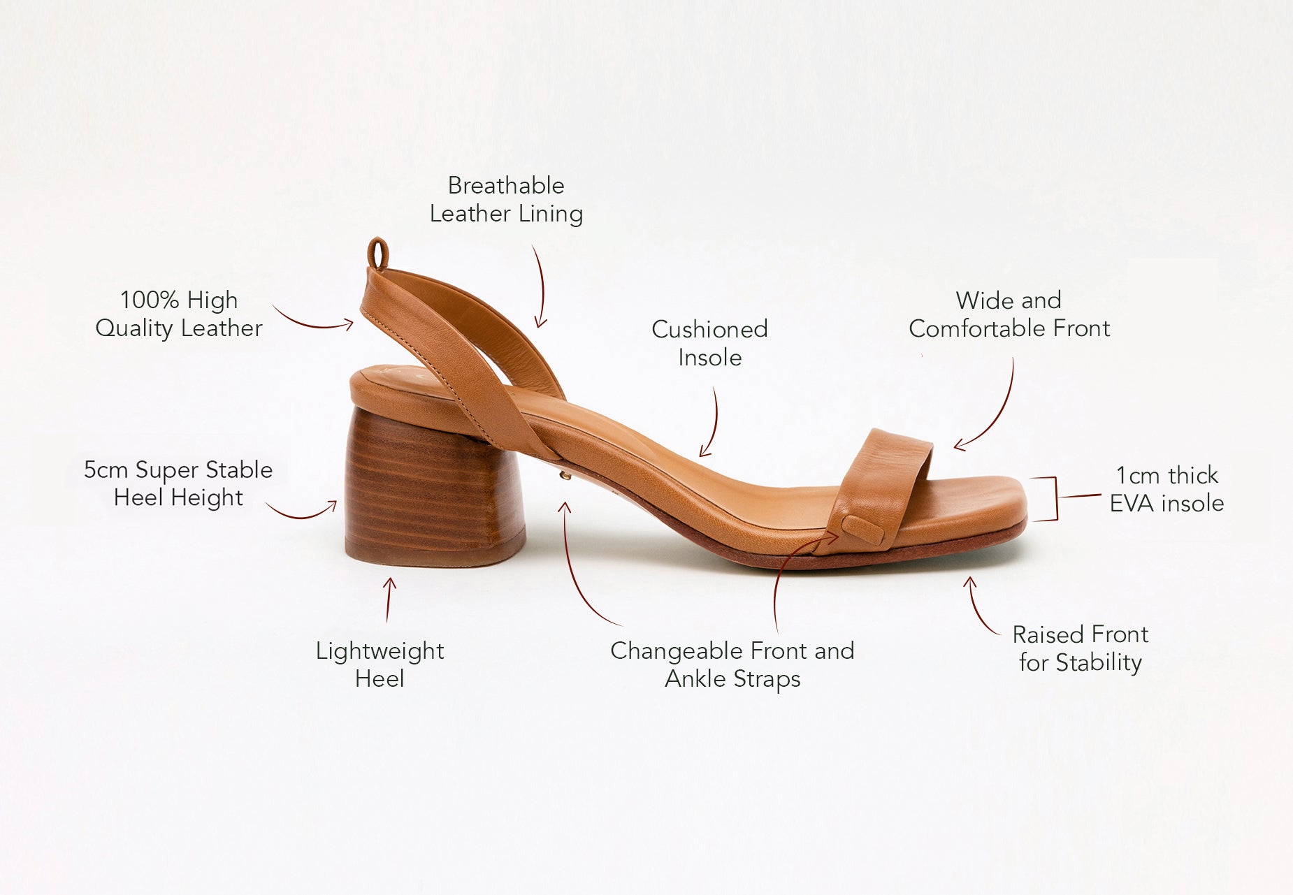 Camia Swap Sandal Qualities - Comfort above all