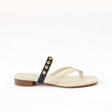 Off White Thongs + B.Golden Studs