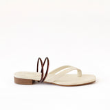 Off White Thong - Brown Hoops