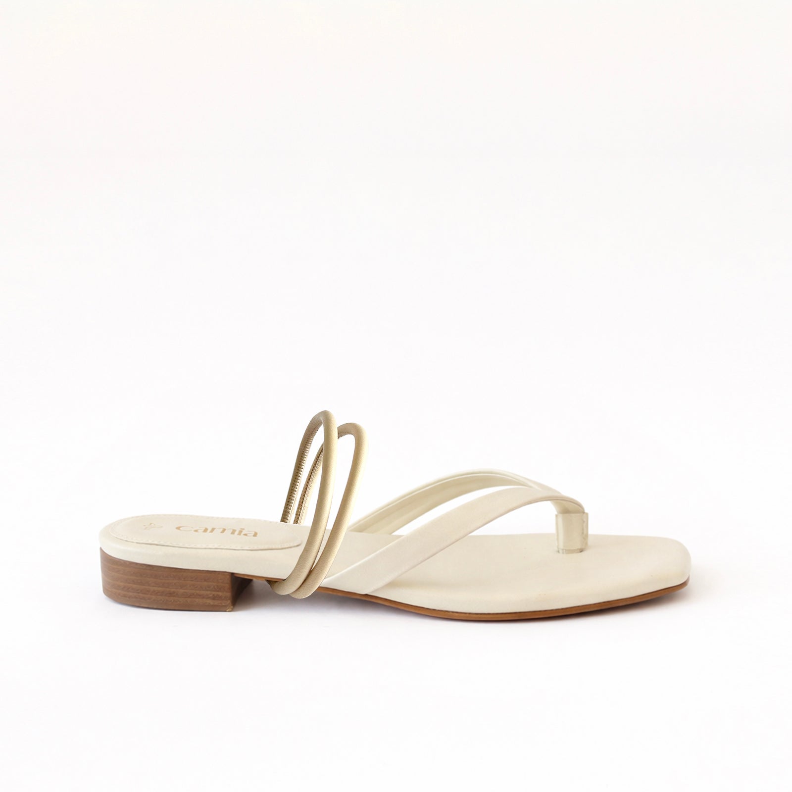 Off White Thong - Cream Hoops