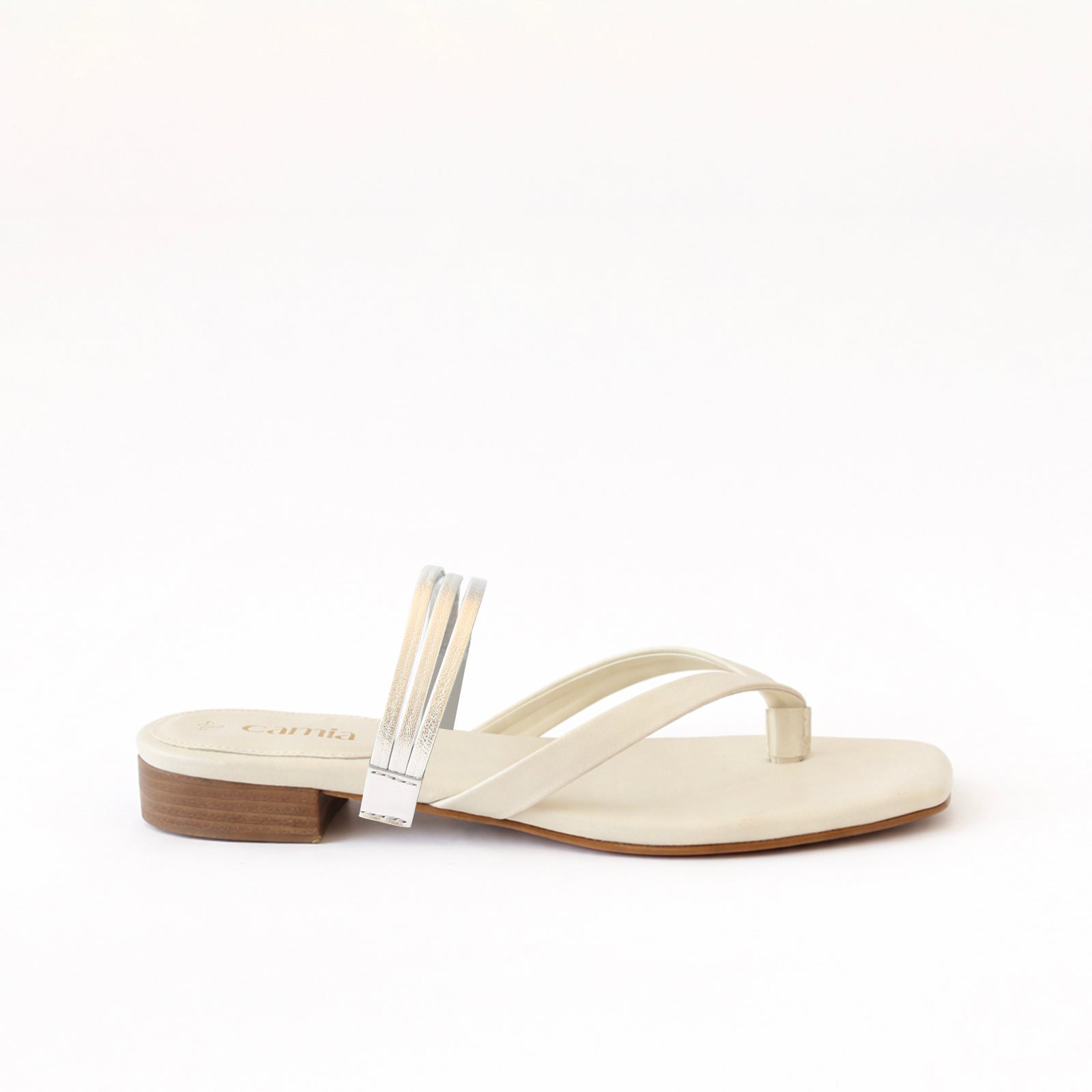 Off White Thong - Triple Silver