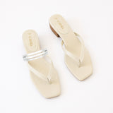 Off White Thongs + Triple Silver